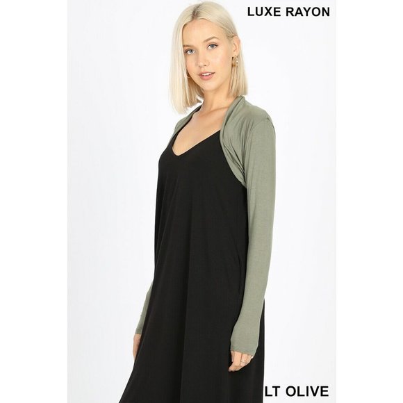 Zenana Bolero Cardigan Super Soft Long Sleeve - Picture 9 of 10
